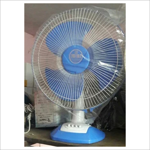 Table Fan - Plastic, Stand Type | White Color, Electrical Power Source
