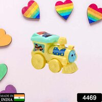 Pull-rope Racing Train Engine Toy For Kids - Plastic, 14x8x10 Cm | Friction Powered, Promotes Motor Skills, Imaginative Play For Ages 3-4