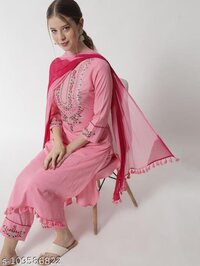Tamana Pink Rayon Kurti