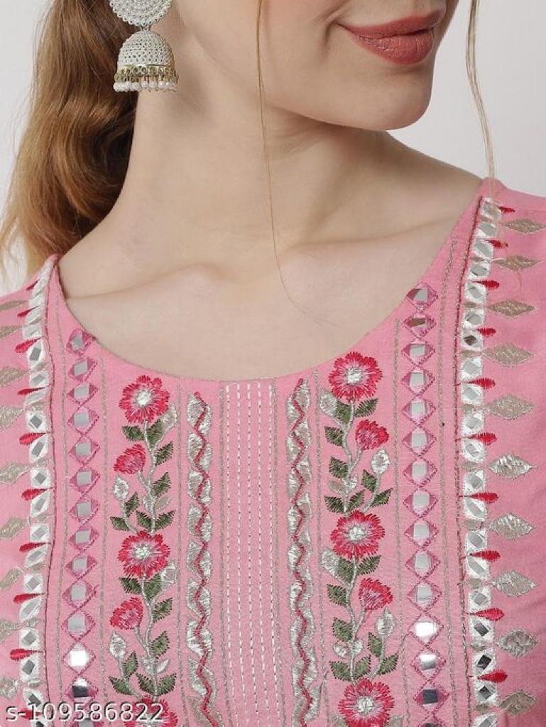 Tamana Pink Rayon Kurti