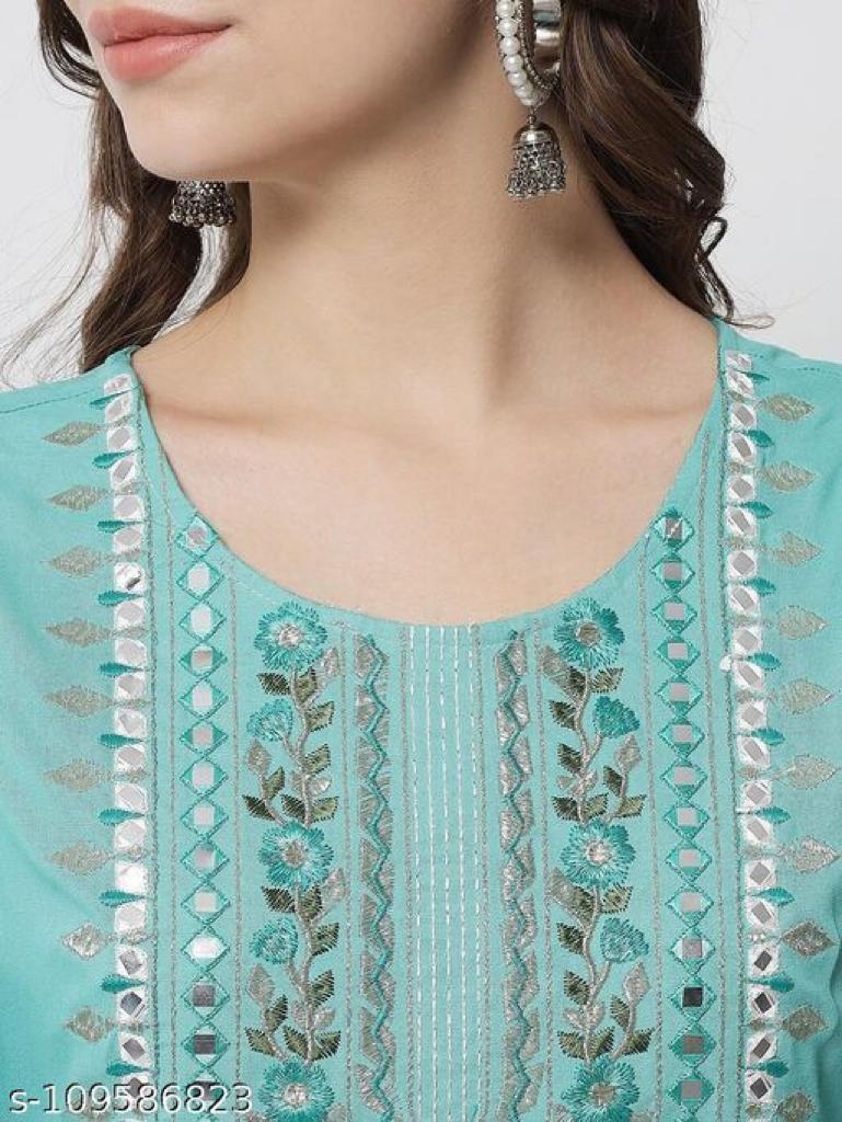 Tamana Blue Rayon Kurti