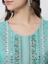 Tamana Blue Rayon Kurti