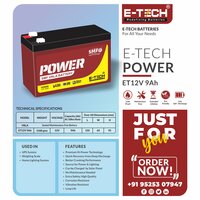ERC E-TECH POWER  12V 9AH Weighing Machine (Low Weight)