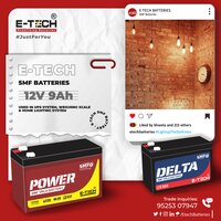 ERC E-TECH POWER  12V 9AH Weighing Machine (Low Weight)