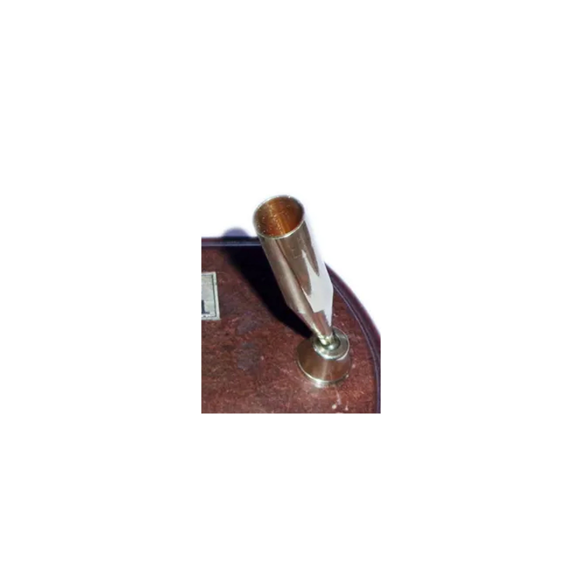 Brass Sand Timer with Pen Holder (Wooden Base)