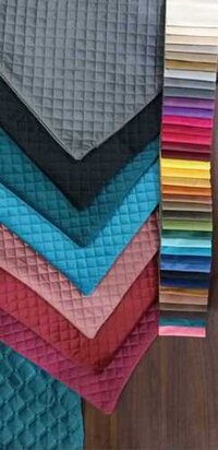 Quilted Velvet Cushion Fabric - Application: Home Textiles