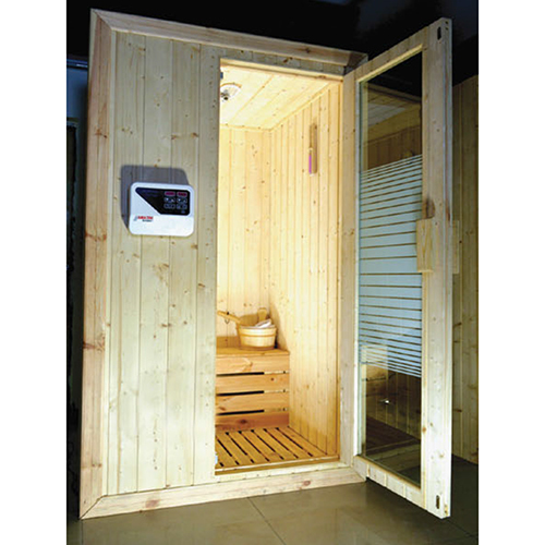 Cream 1200X1200X2000Mm 3Kw Sauna Bath Room