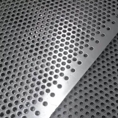 Silver Square Hole Aluminium Perforated Sheet