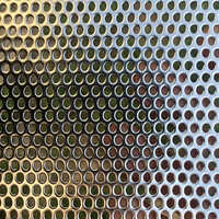 Round Hole Gi Perforated Sheet - Stainless Steel, Silver Finish | Durable Steel Sheets For Versatile Applications