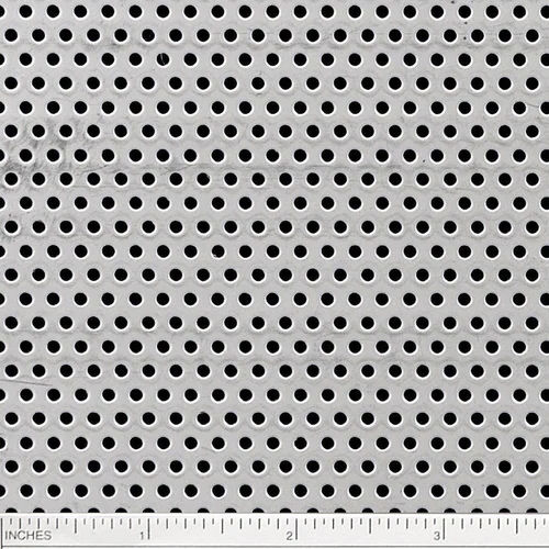 Silver Mild Steel Perforated Sheet