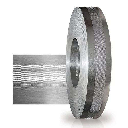 Perforated Coils - Stainless Steel Strips, Silver Finish | Durable Stainless Steel Products