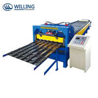 WLFM 40-205-1025 Color Steel Metal Roof Glazed Tile Cold Roll Forming Machine