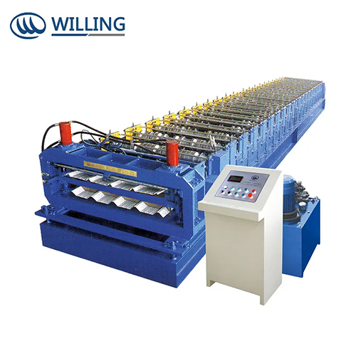 Double Layer Corrugated Sheet Metal Roof Tile Making Machine
