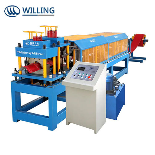 Galvanized Ridge Steel Tile Roll Forming Machine