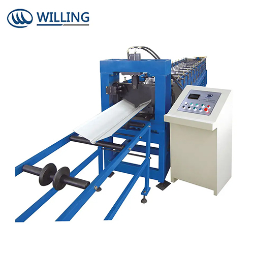 Color Coated Corrugated Metal Roofing Sheet Ridge Cap Roll Forming Machine