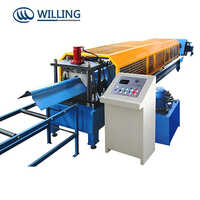 Ridge Roofing Automatic Tile Cutting Machine - Color: Blue & Yellow