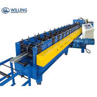 Automatic C And Z Purlin Roll Forming Machine - Color: Blue & Yellow