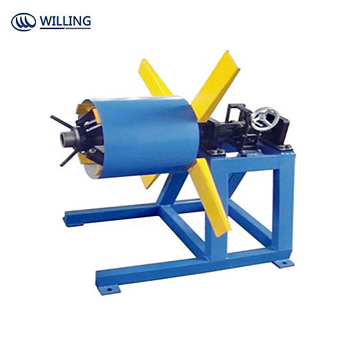 5 Tons Simple Steel Rolled Coil Uncoiler Machine
