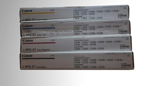 CMYK Canon NPG 67 Toner Cartridges Full Set