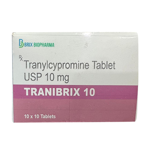 Tranibrix-10 10Mg Tranylcypromine Tablets Usp Keep Dry & Cool Place