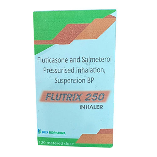  Flutrix-250 Fluticasone और सैल्मेटेरोल प्रेशराइज्ड इनहेलेशन सस्पेंशन बीपी सूखी और ठंडी जगह रखें