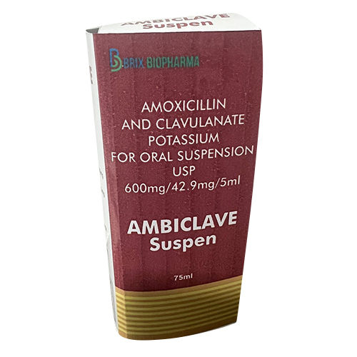 Ambiclave 75ml Amoxicillin And Clavulanate Potassium For Oral Suspension USP