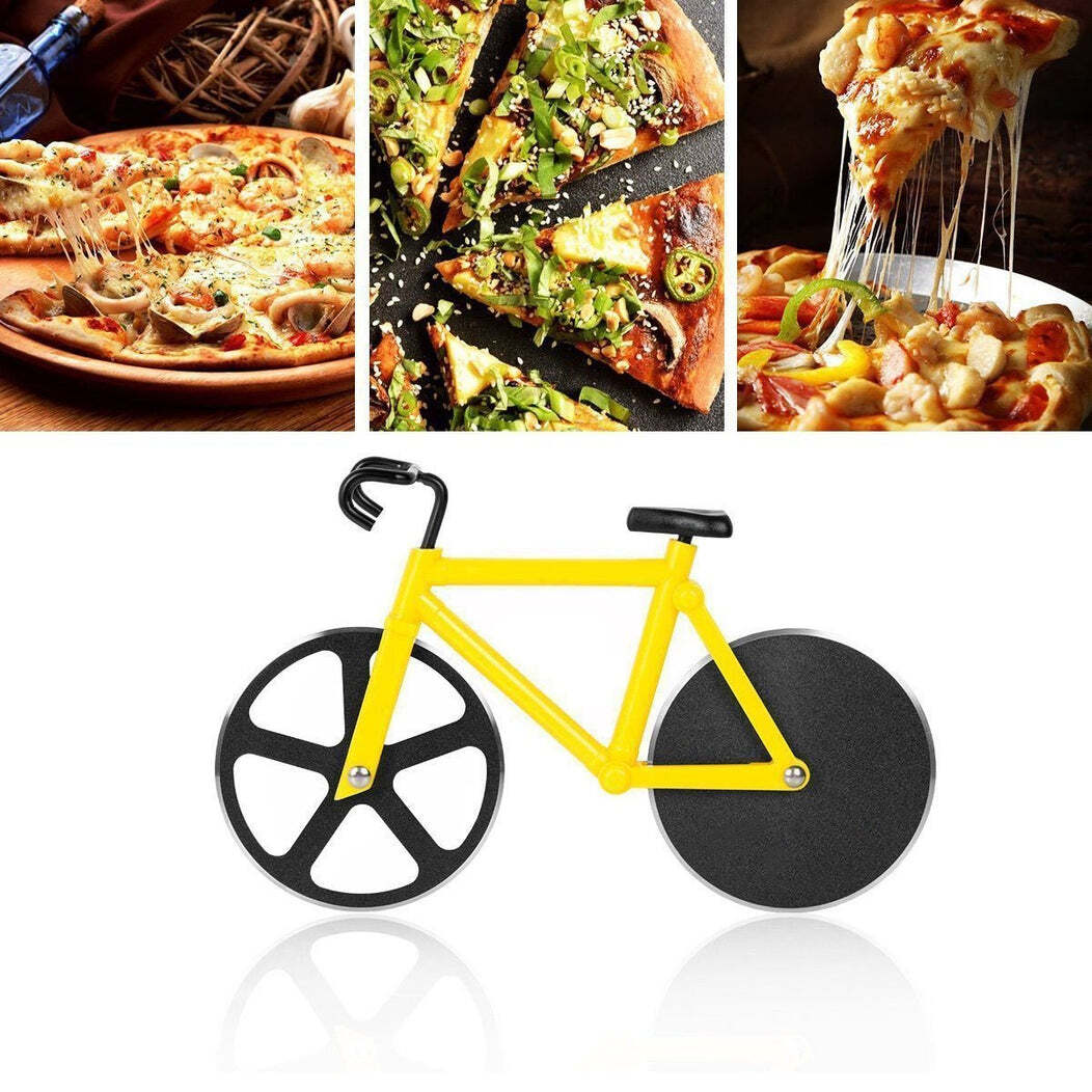 STAINLESS STEEL BICYCLE SHAPE PIZZA CUTTER(649)