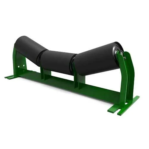 Green And Black Cast Iron Mild Steel Carrying Idler Roller Size: 400 - 3000 Mm