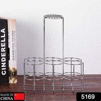 Steel Bottle Holding Container Carrier Rack