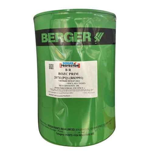 Berger BP Red Oxide Zinc Chromate Primer, 20 litre at Rs 2400/drum in  Bhubaneswar