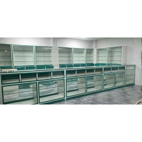 Steel Pharmacy Store Counter Rack