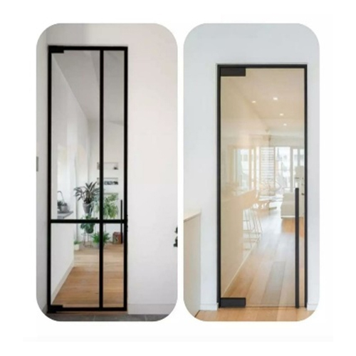 Aluminium Slimming Door - Aluminium Galvanized Hard | Durable Hinged Casement Design for Optimal Ventilation and Style