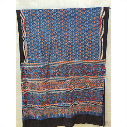 Modal Silk Ajrakh Saree, Size : Free at Rs 5,500 / 1 in Kutch | ajrakh  natural handicraft