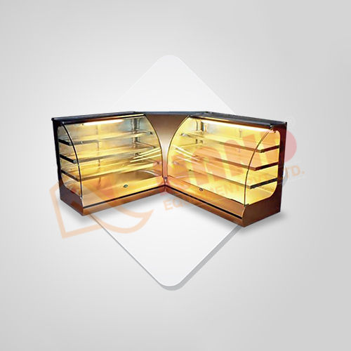 Transparent And Brown Modern Display Counter