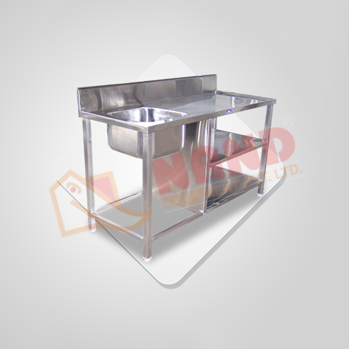 Heavy Duty Work Table With Sink