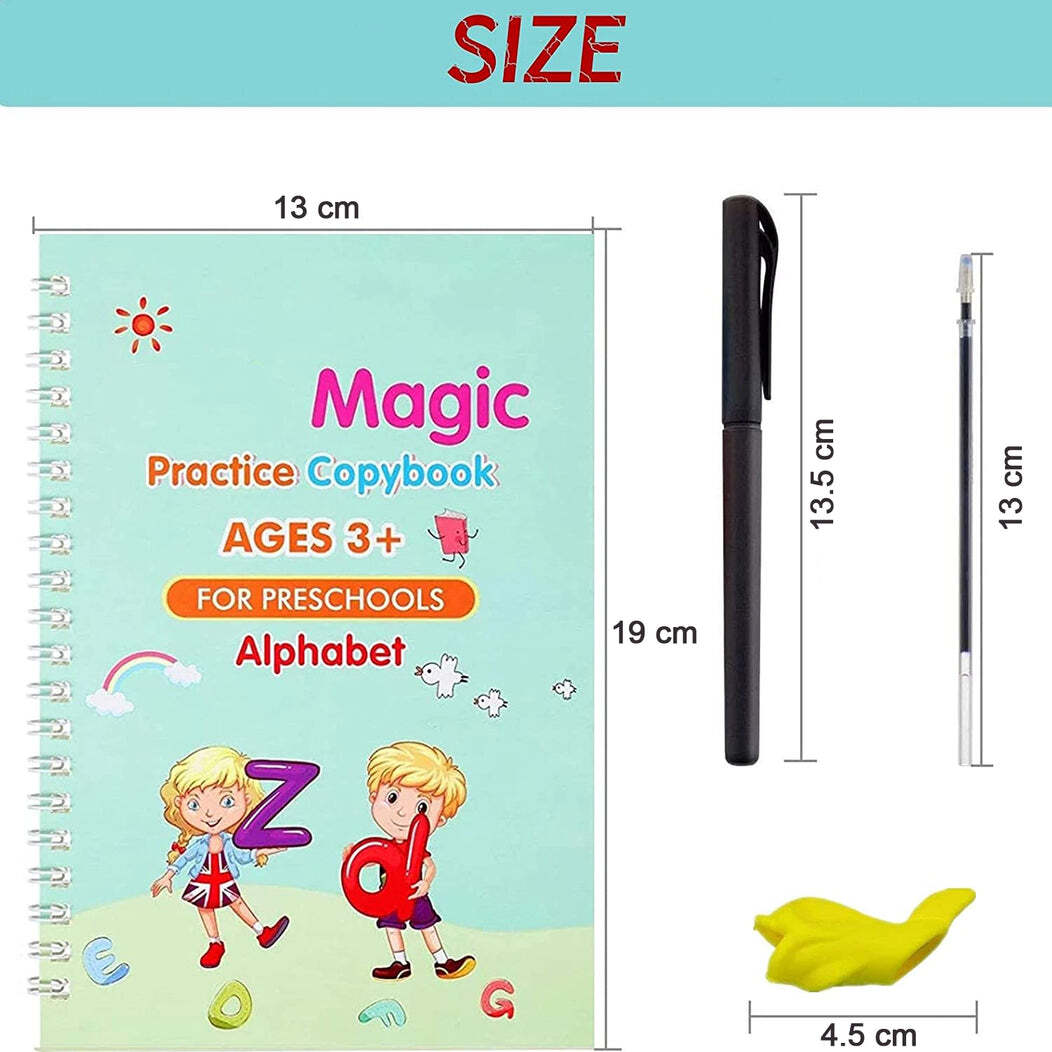 4 PC Magic Copybook Widely Used By Kids