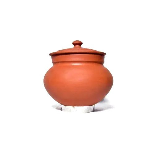 Round Clay Dal Handi