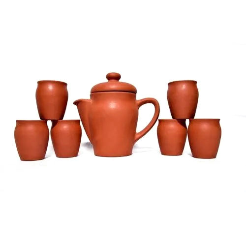 Stylish Decorative Coffee Set Terracotta