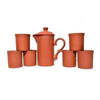 Terracotta Water Jug Set