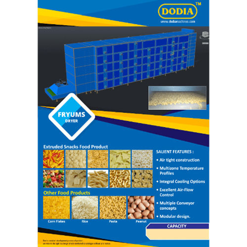 Pasta Dryer Capacity: 200 - 300 Kg/hr