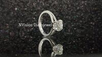 White Gold Natural Diamond Solitaire Ring