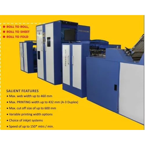 Inkjet Digital High Speed Web Printing Machine (Roll To Fold) - Automatic Grade: Automatic