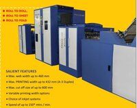 Inkjet Digital High Speed Web Printing Machine (Roll to Fold)