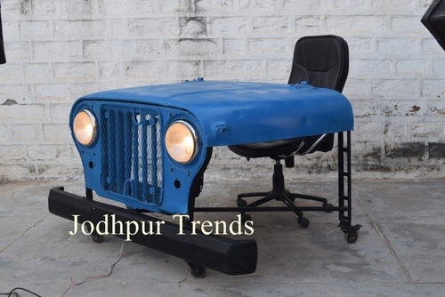 Jeep Design Restaurant Table - Color: Blue
