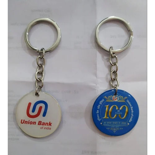 Customized Double Sided Round Keychain