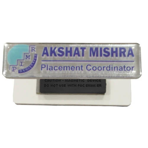 Customized Silver Name Badges