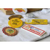 Printed School Badges - Acrylic Material, Custom Shape & Size , Multicolor Printed Patterns With Personalised Designs