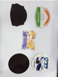 Acrylic Fridge Magnet - Heart Shape, Black Metal, High Quality, Magnetic Usage For Any Metallic Surface, Customized Design, Long Lasting Power