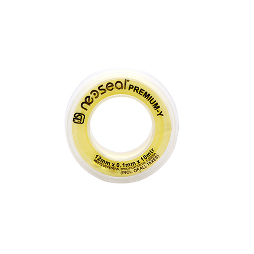 12mmx0.1mmx10m Premium Quality Yellow PTFE Tape