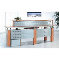 Silver Office Reception Table